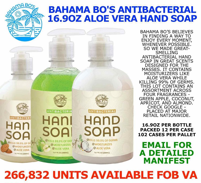 49613 - Bahama Bo's Antibacterial Hand Soap USA
